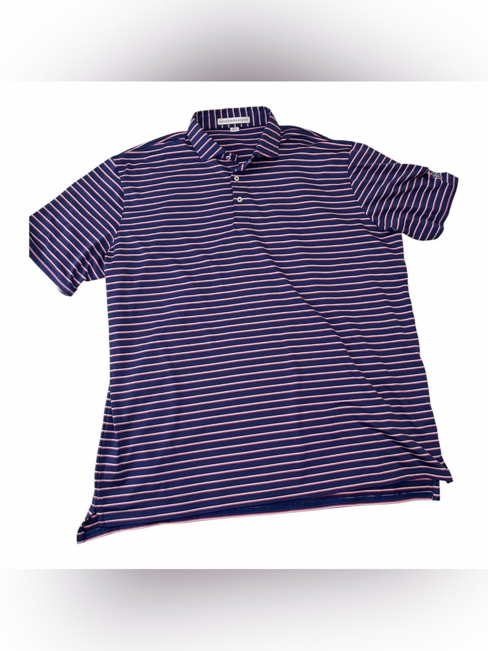 Holderness & Bourne striped performance polo men’s size XXL